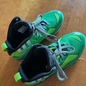 Green Adidas John Wall basketball shoes